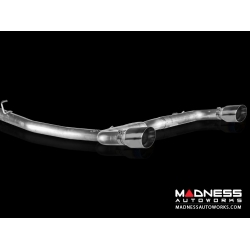 Alfa Romeo Giulia 2.0L Performance Exhaust by MADNESS - Monza - Dual Side Exit - Slash Cut Stainless Steel Tips